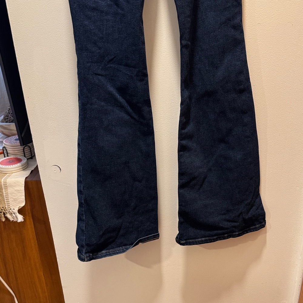Free People Dark Blue Flare Jeans - Picture 4 of 5